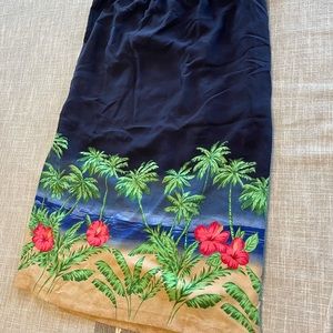 Sag Harbor Vintage Blue Island Maxi Skirt